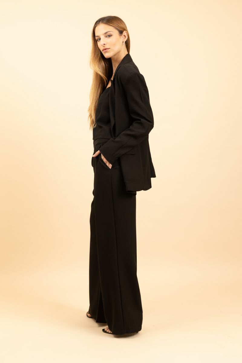 Calça Pantalona de Alfaiataria Vinci - Preto