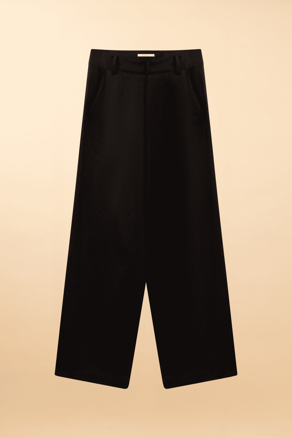 Calça Pantalona de Linho Viareggio - Preto