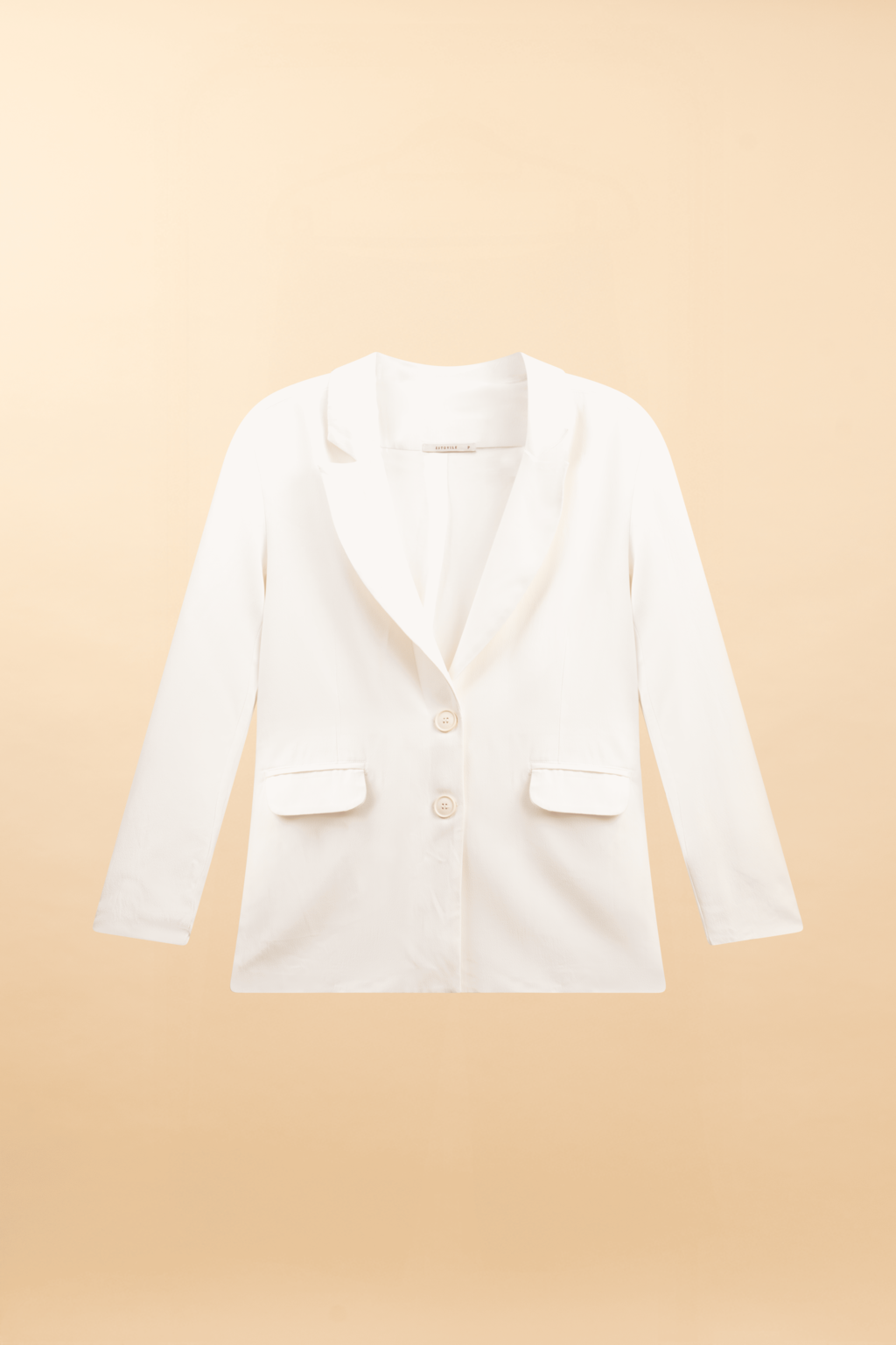 Blazer Longo de Alfaiataria Volterra - Off White