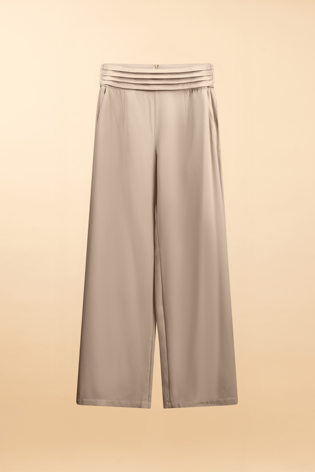 Calça Pantalona de Alfaiataria Vinci - Bege Frappé