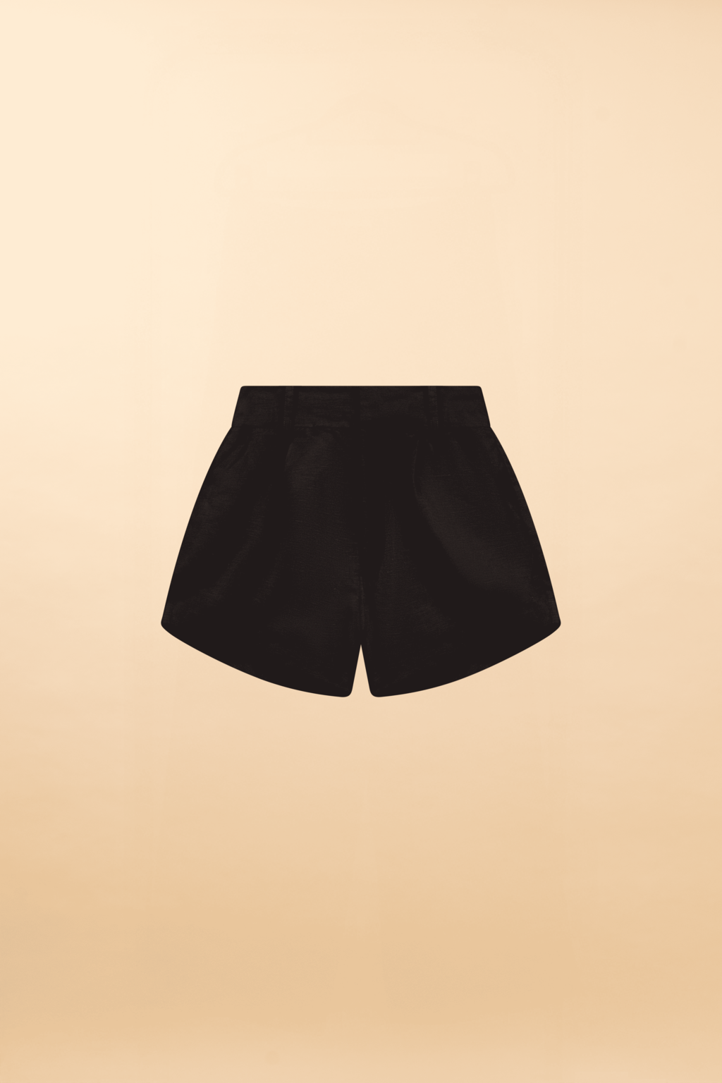 Short de Linho Fiorentino - Preto