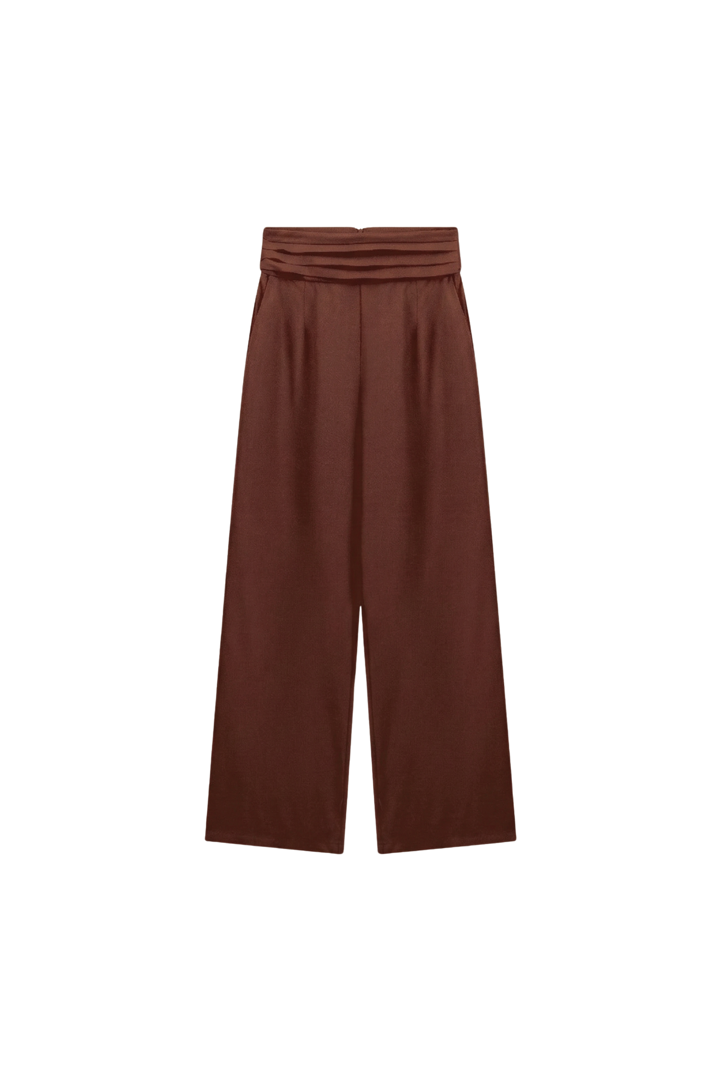 Calça Pantalona de Alfaiataria Vinci - Marrom Capuccino