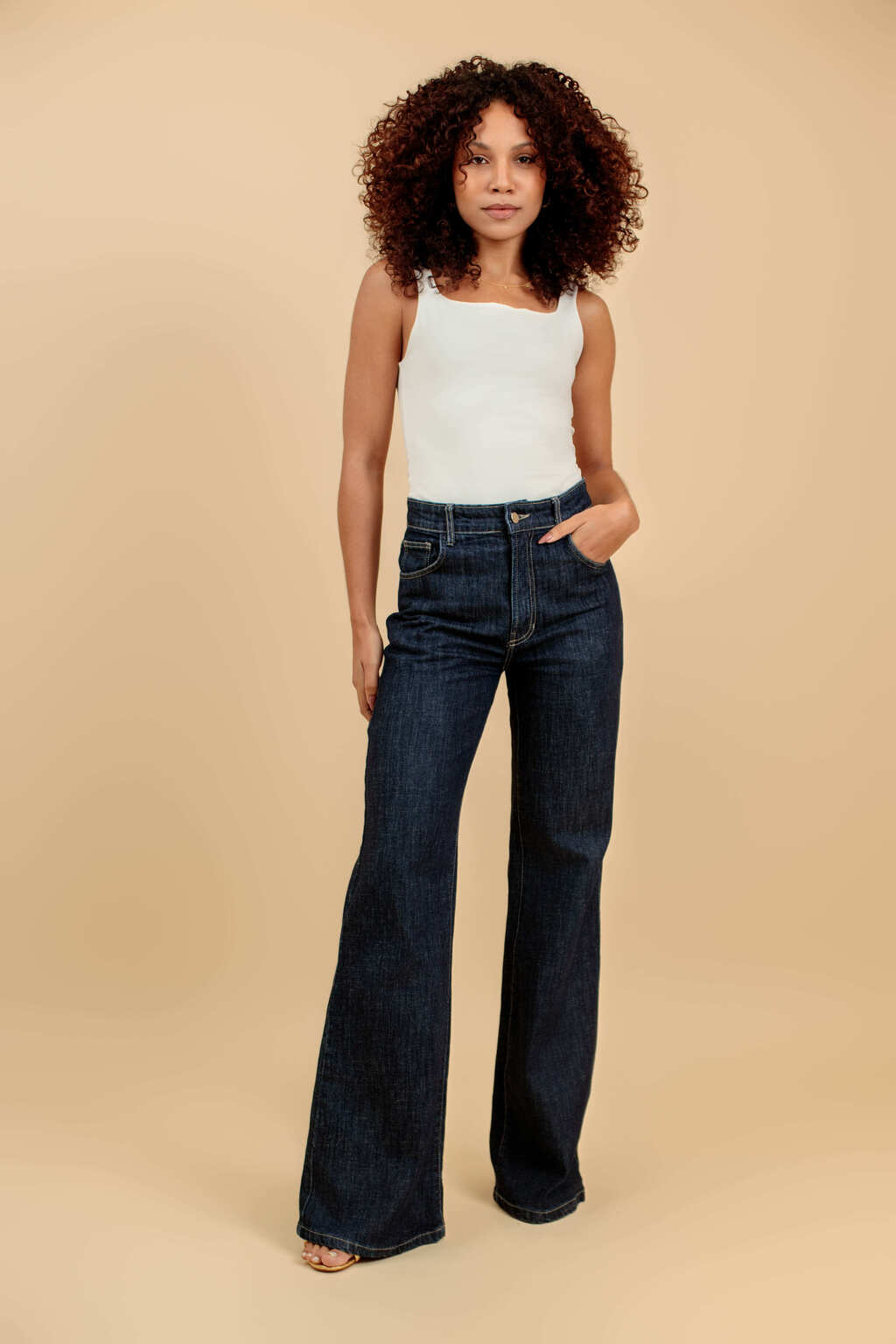 Calça Bootcut Jeans Monteriggioni - Azul Escuro