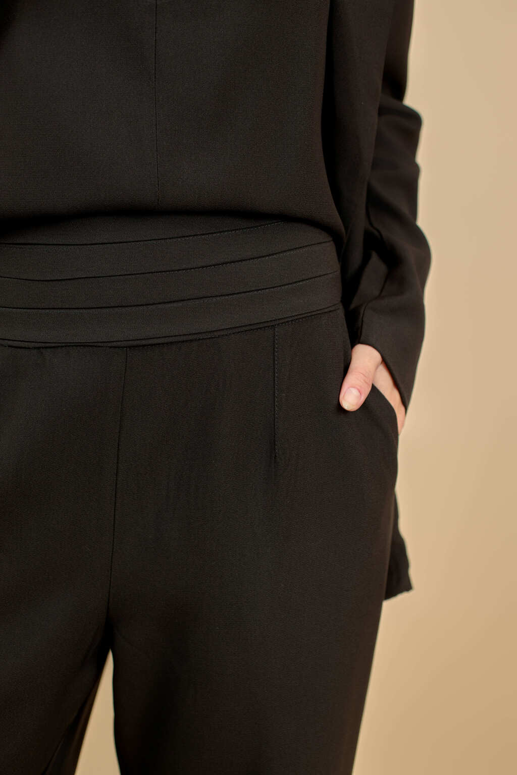 Calça Pantalona de Alfaiataria Vinci - Preto