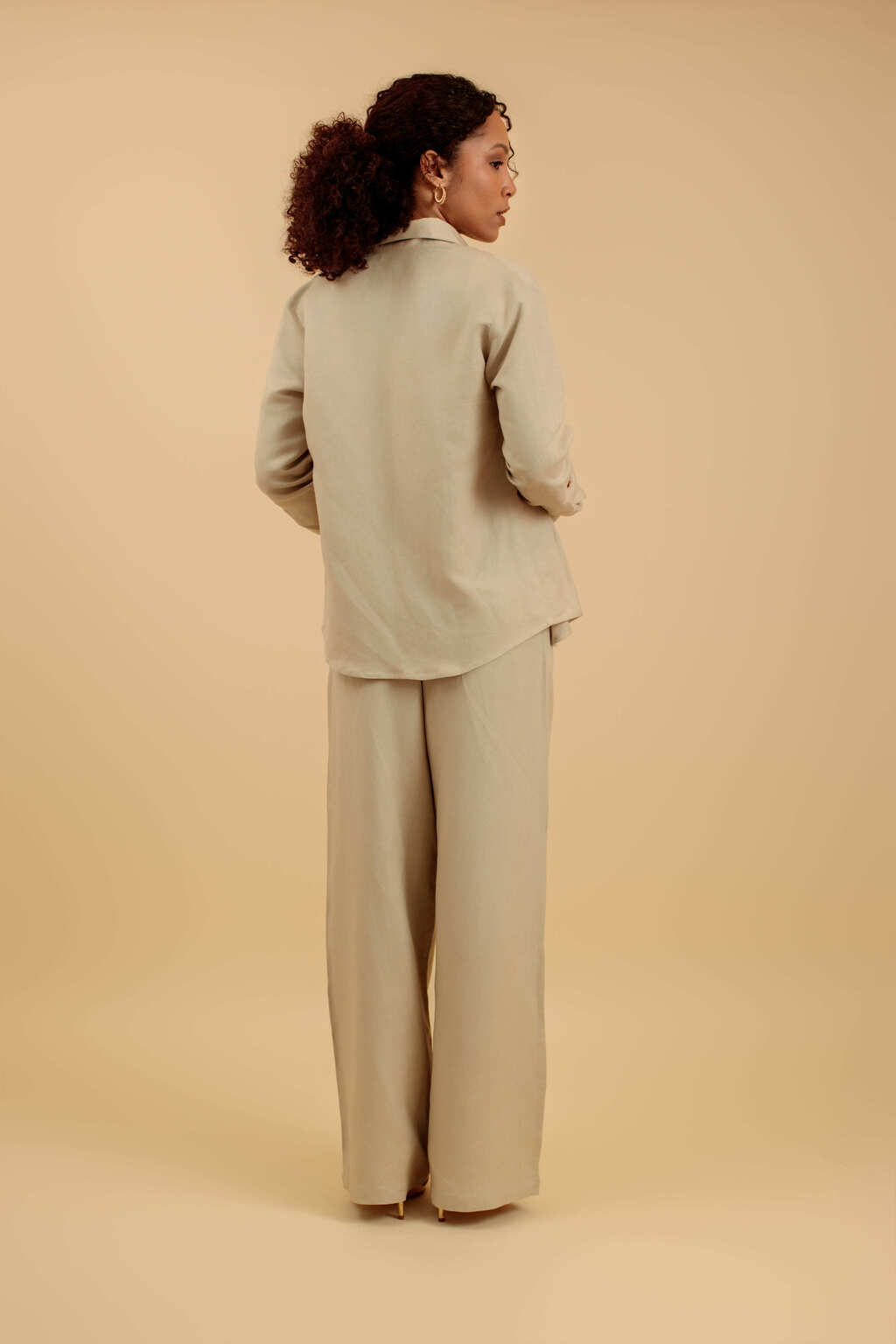 Camisa de Linho Giglio - Biscotto