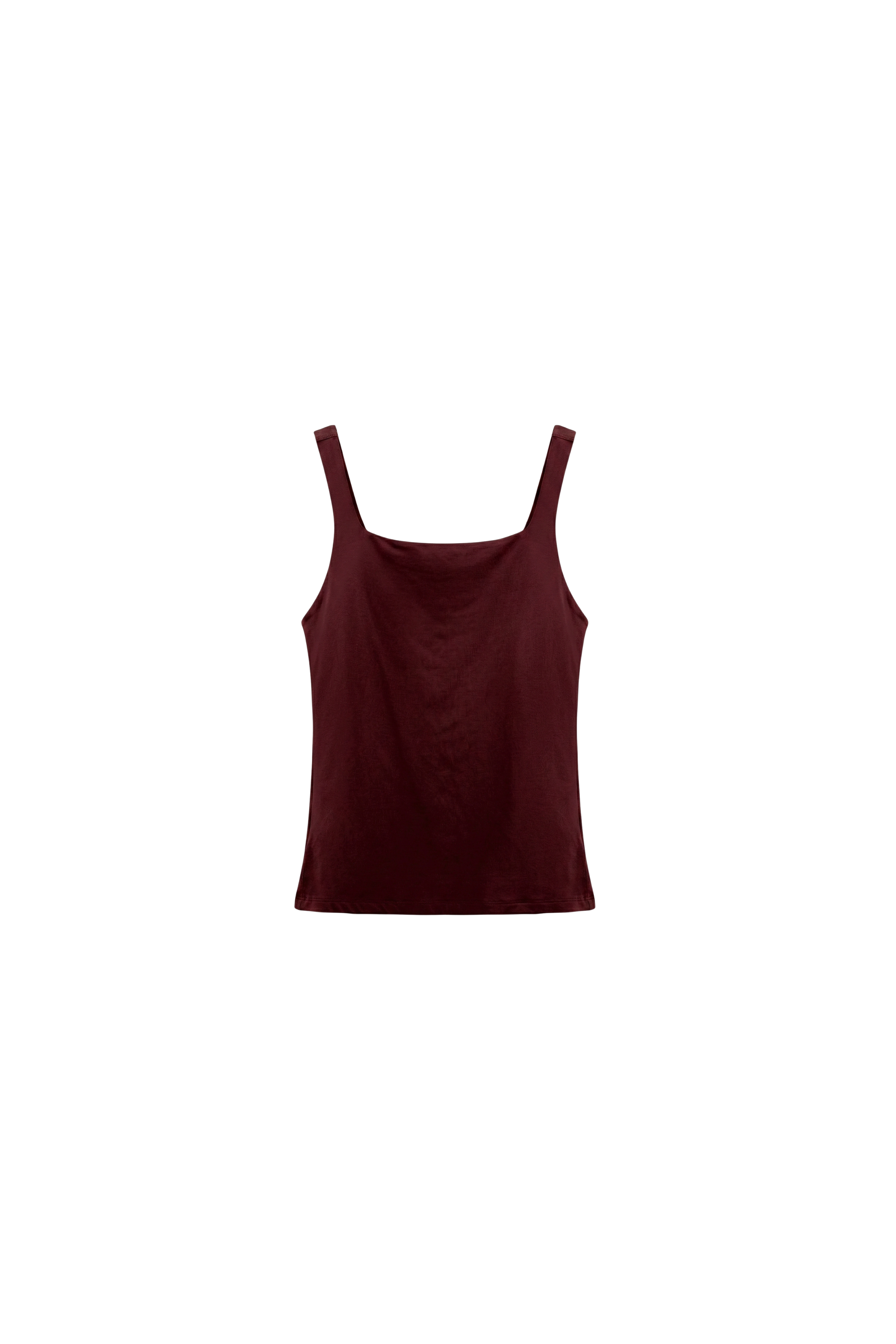 Regata Decote Quadrado de Poliamida Pienza - Vermelho Frutti di Bosco