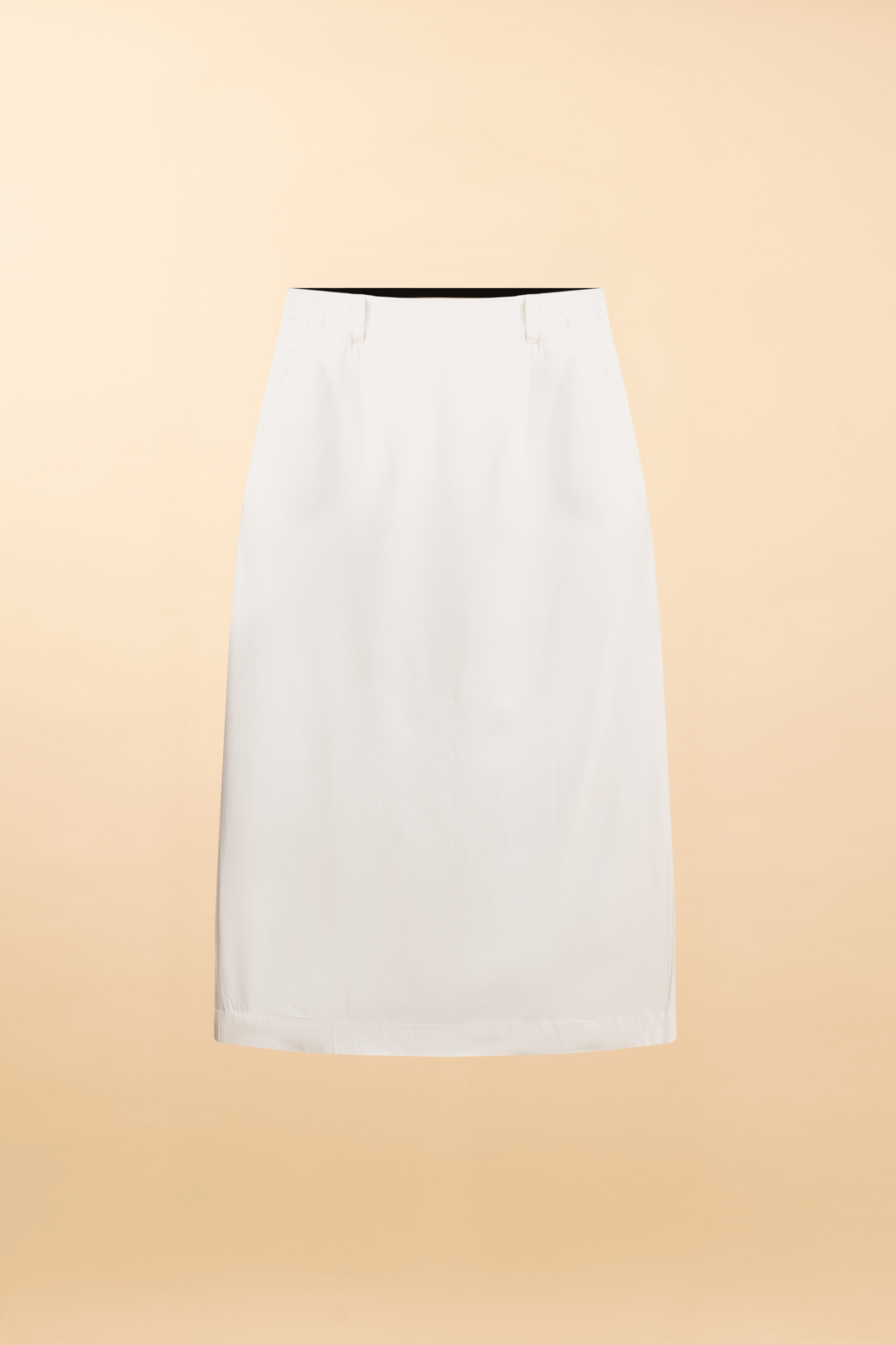 Saia Midi de Alfaiataria Livorno - Off White