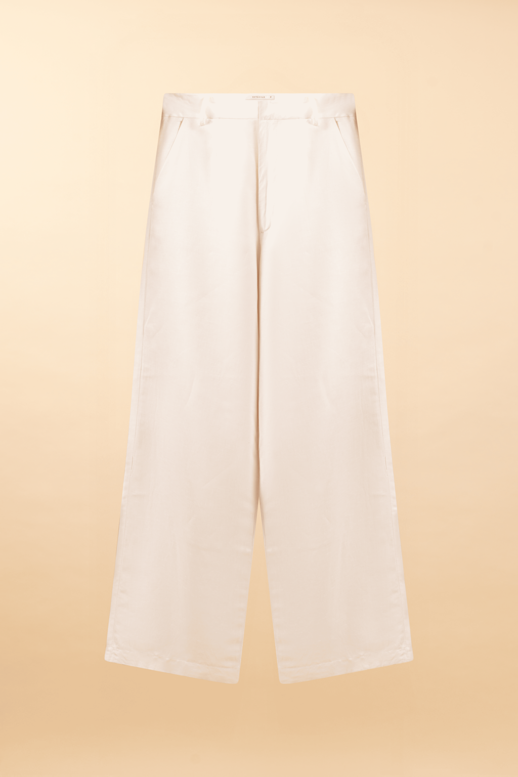 Calça Pantalona de Linho Viareggio - Off White