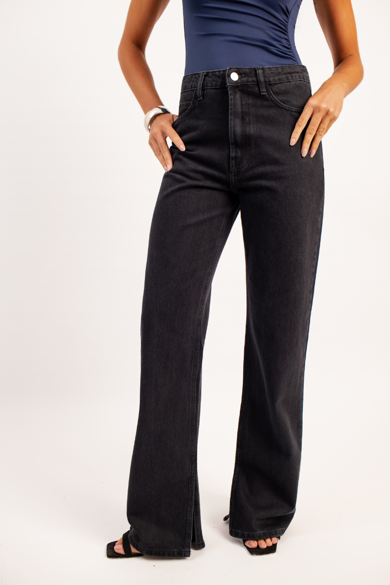 Calça Reta Jeans Scopello - Preto