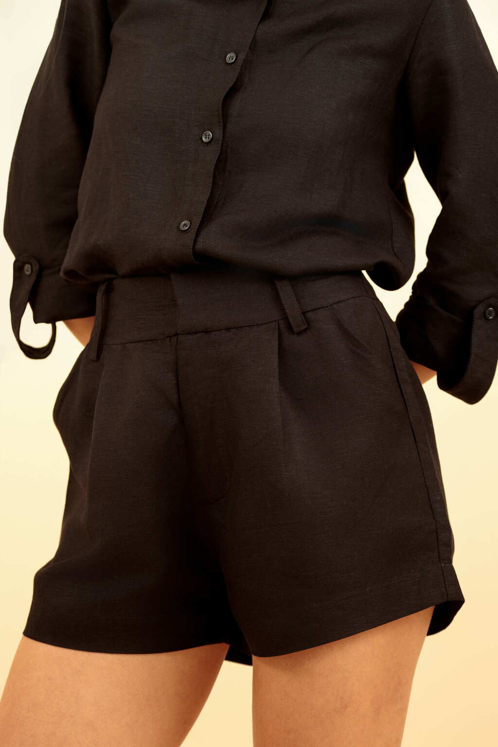 Camisa de Linho Giglio - Preto