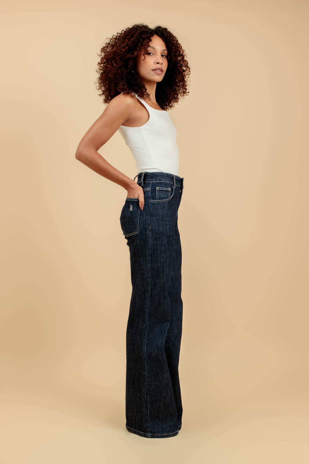 Calça Bootcut Jeans Monteriggioni - Azul Escuro
