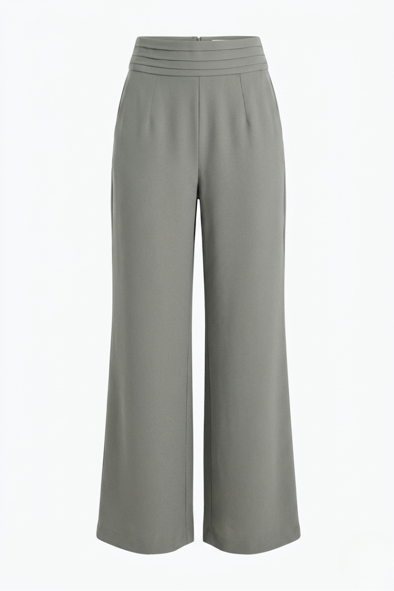 Calça Pantalona de Alfaiataria Vinci - Cinza Pane Rústico