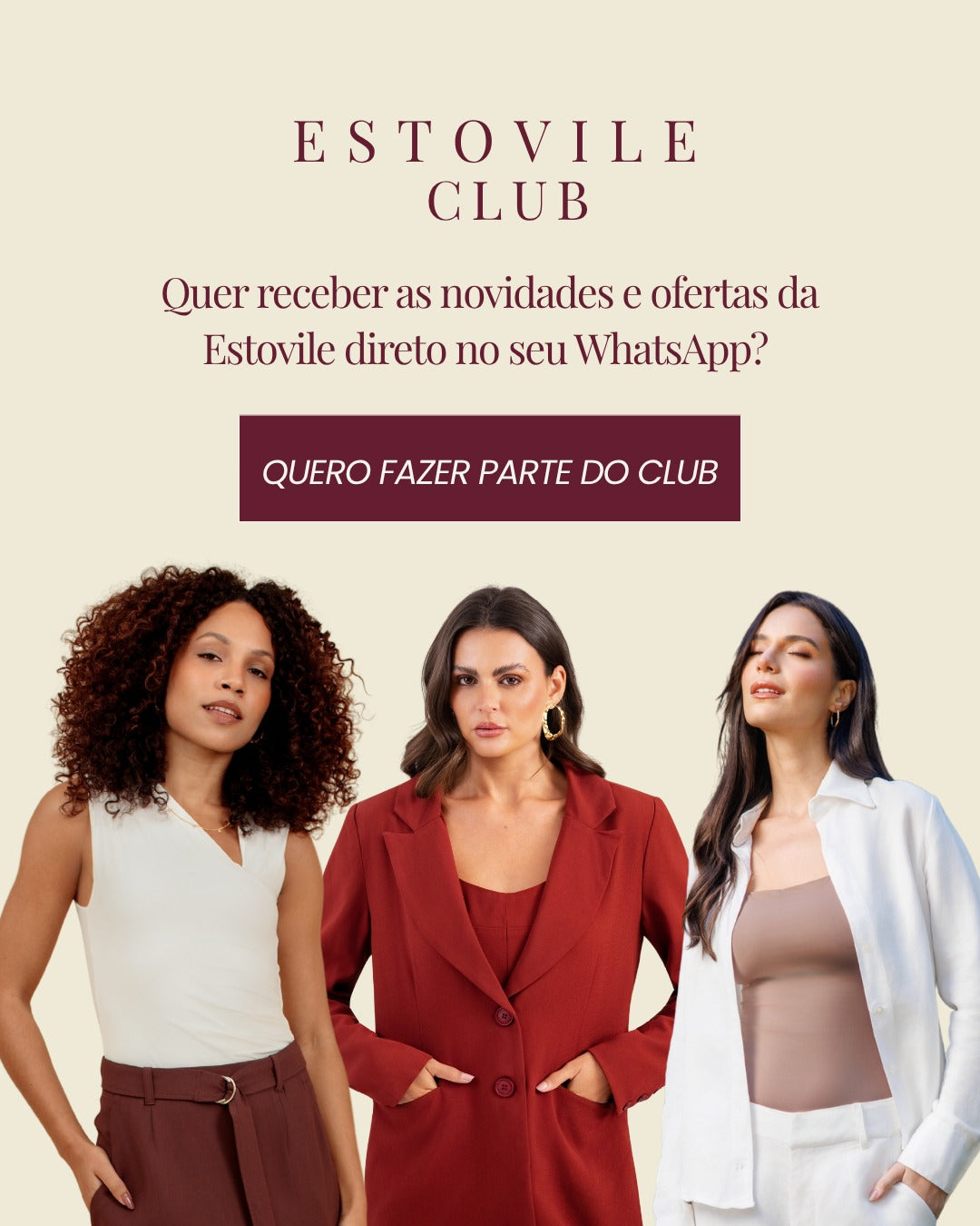 Estovile Club — receba novidades e ofertas no WhatsApp