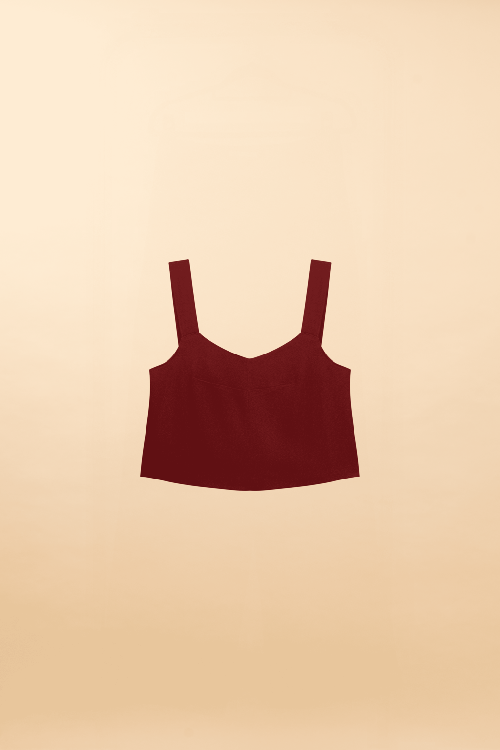 Blusa de Alças de Alfaiataria Siena - Vermelho Frutti di Bosco