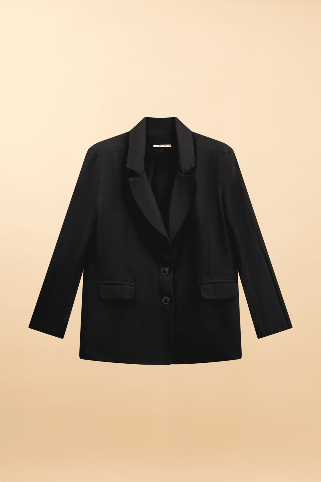 Blazer Longo de Alfaiataria Volterra - Preto