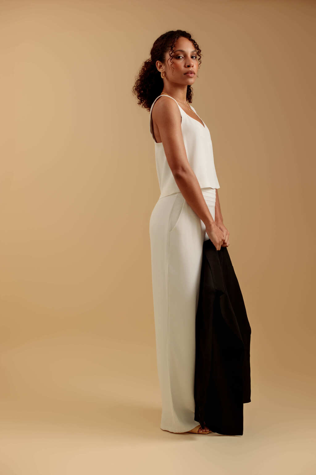 Calça Pantalona de Alfaiataria Vinci - Off White