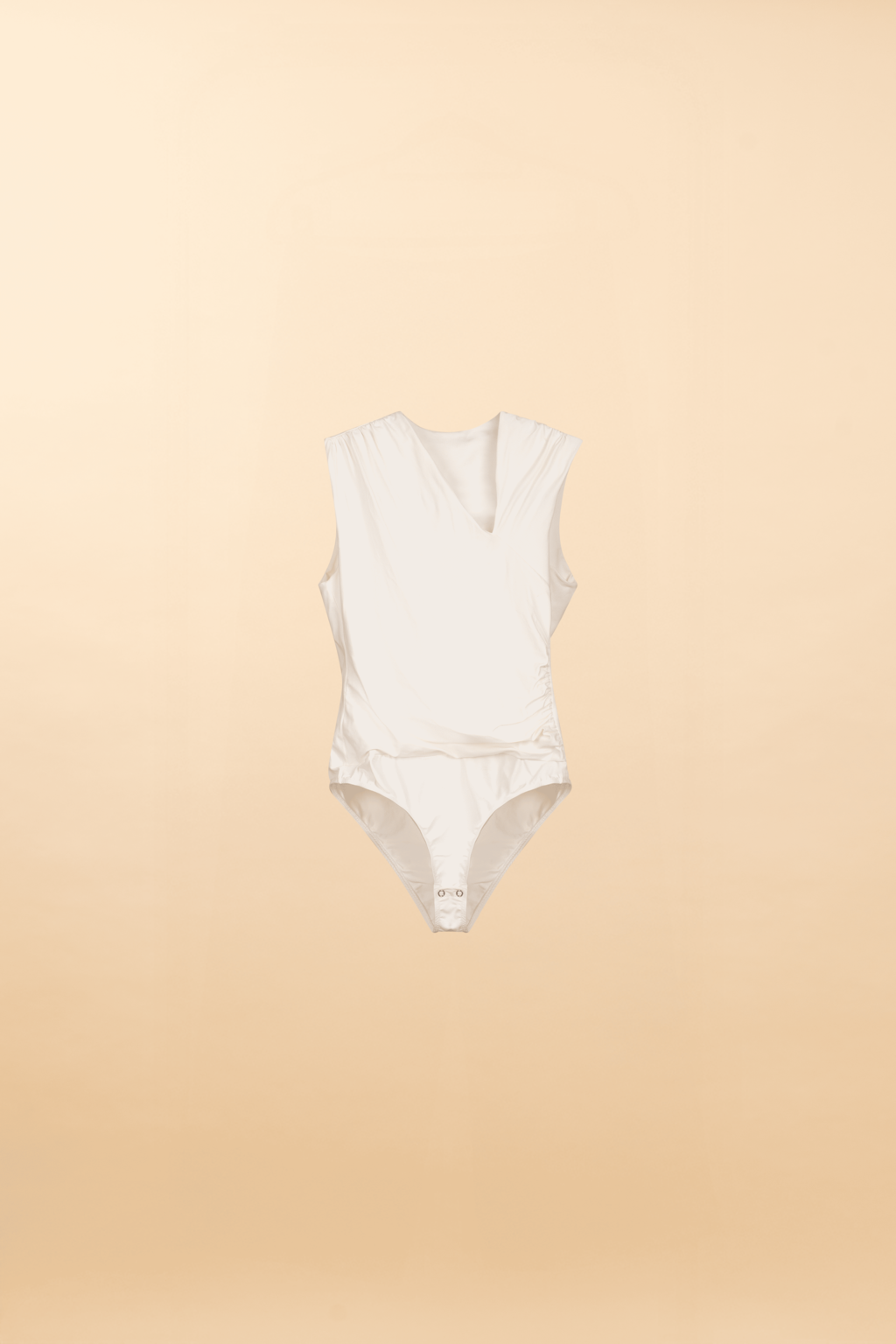 Body Drapeado de Poliamida Cortona - Off White
